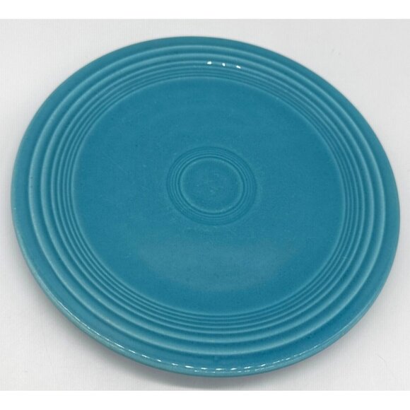 Homer Laughlin Fiesta Classic Rim 7 1/4 Inch Salad Plate in Turquoise - Picture 1 of 3